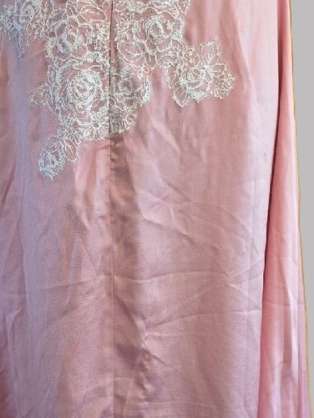 NEW $429 FOR LOVE AND LEMONS CLEMENCE PINK SATIN MAXI GOWN DRESS SIZE L - Picture 8 of 16